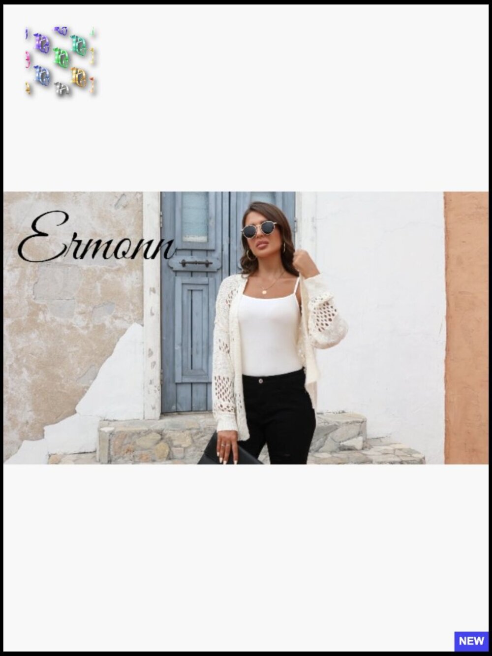 Crochet Open Front Cardigan Sweater Kimono Oversized Boho Long Sleeve - Picture 4 of 7